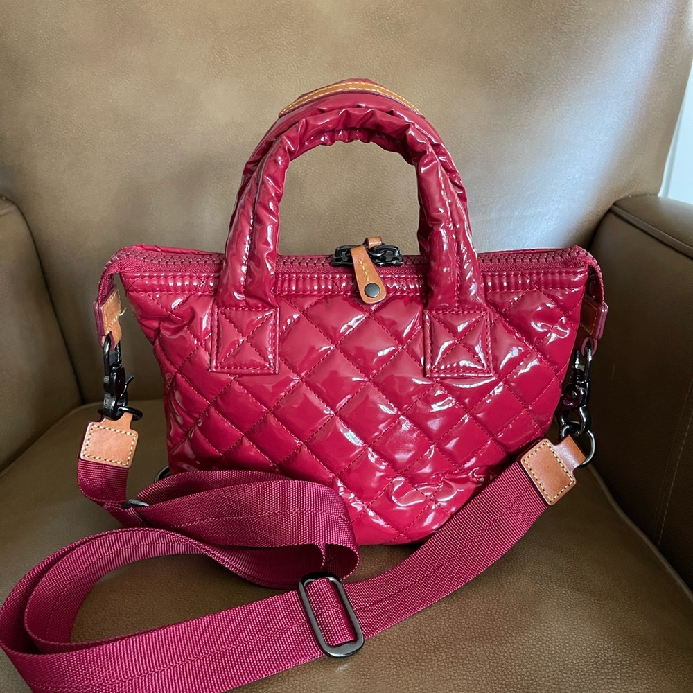 MZ Wallace Rouge Lacquer micro Sutton tote. Red is in for spring! ❤️
